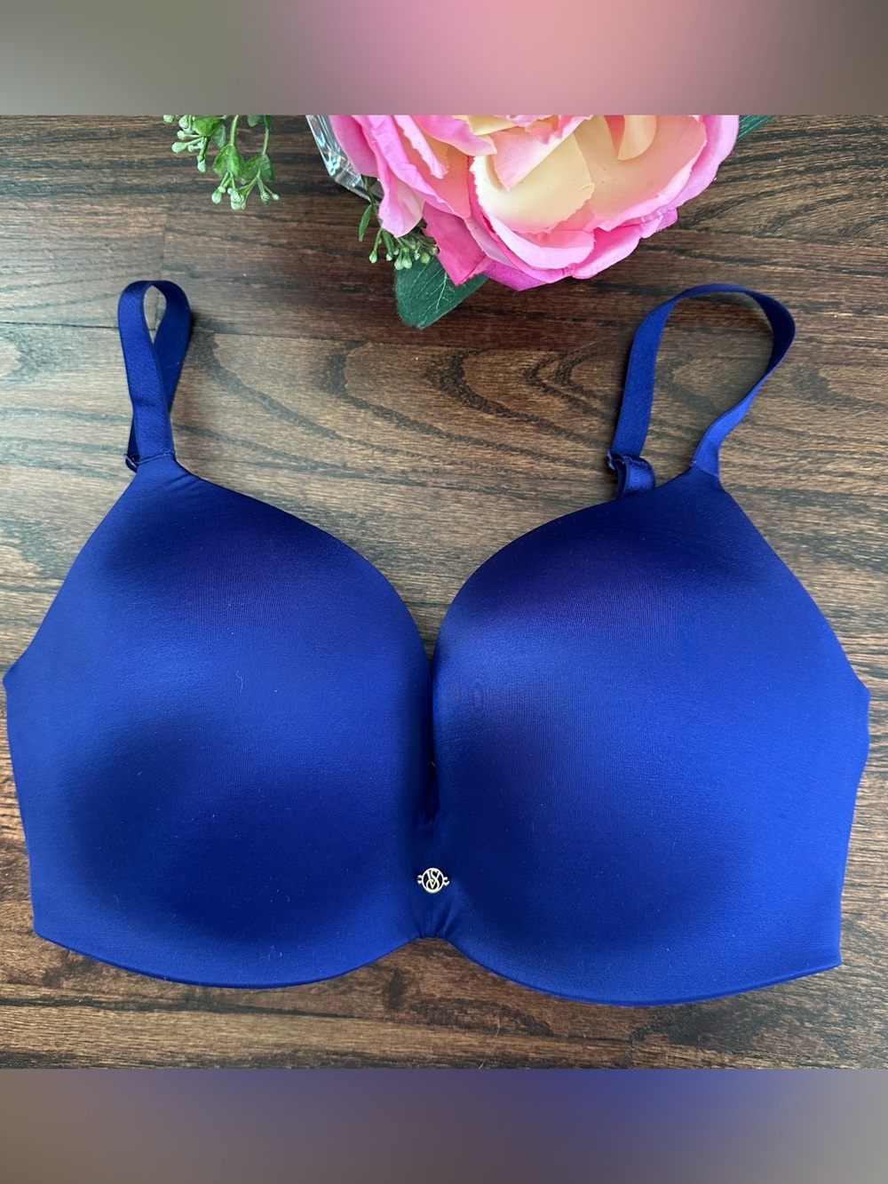 Navy Blue Seamless T-Shirt Bra - Smooth Support